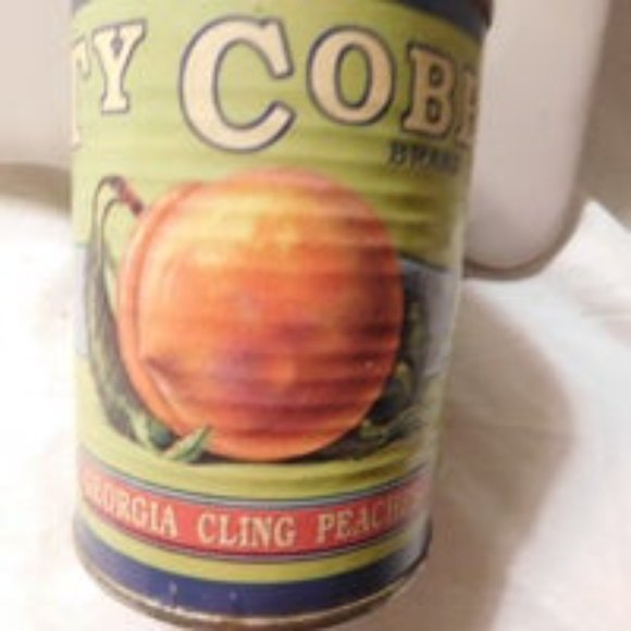 Ty Cobb Georgia Cling Peaches Can Bank - Picture 3 of 6